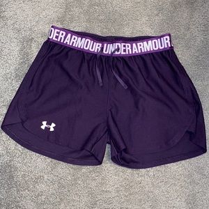Purple Under Armour Athletic Shorts